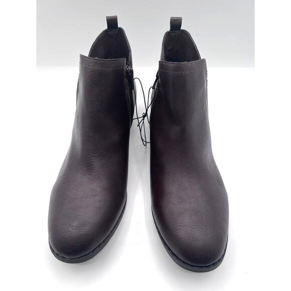 SUN+STONE 'CADEE' ANKLE CASUAL BOOTIES BROWN WOMENS 12M NEW - Picture 3 of 12